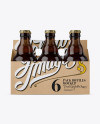 Download Kraft Paper 6 Pack Amber Bottle Carrier Mockup - Front ... Yellowimages Mockups