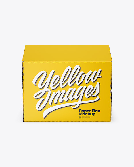 Glossy Paper Box Mockup PSD #2