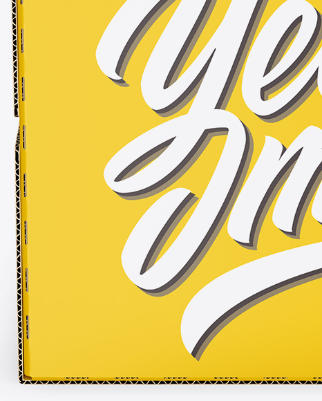 Glossy Paper Box Mockup PSD #6