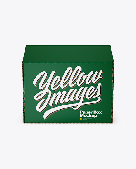 Matte Paper Box Mockup PSD #2