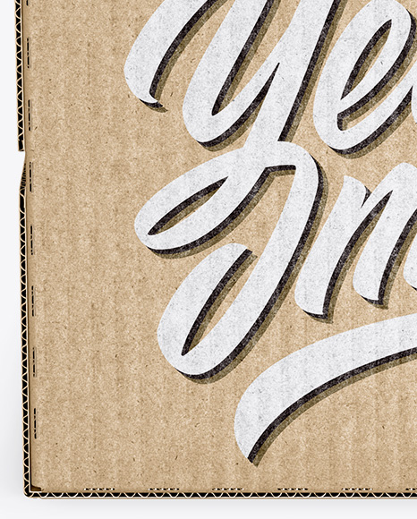 Kraft Paper Box Mockup PSD #6