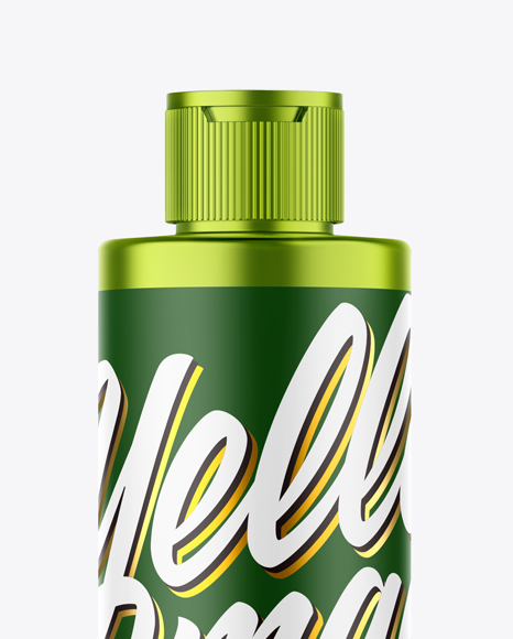 Metallic Bottle Mockup PSD #2