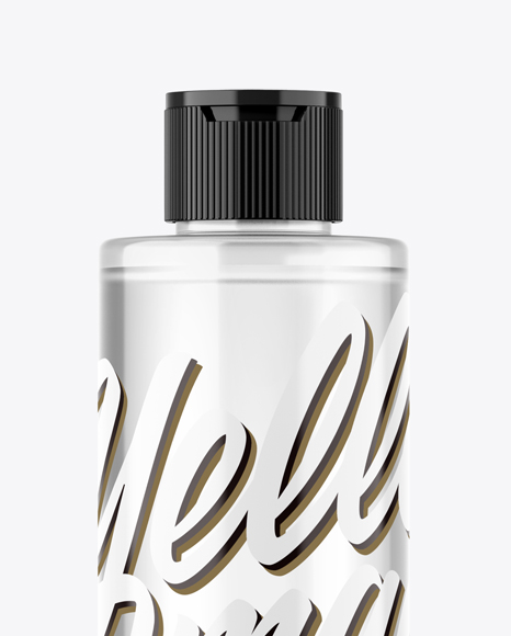Clear Bottle Mockup PSD #2