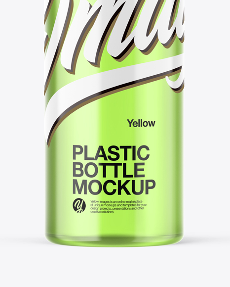 Clear Bottle Mockup PSD #1