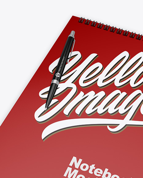 Matte Notebook w  Pen Mockup PSD #1