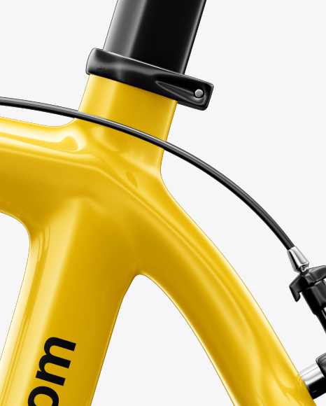 Download Road Bicycle Mockup Left Side View In Vehicle Mockups On Yellow Images Object Mockups