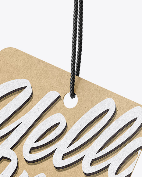 Kraft Label Mockup PSD #1