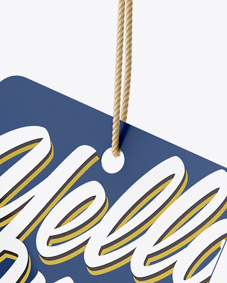 Glossy Label Mockup PSD #1