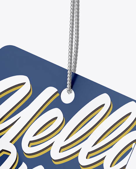 Glossy Label Mockup PSD #6