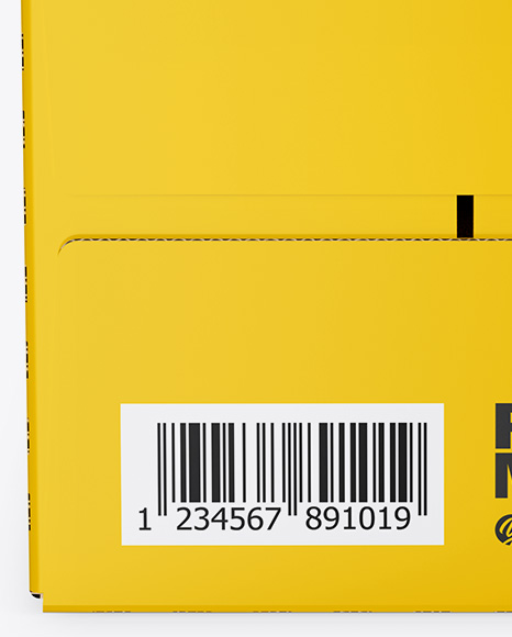 Glossy Paper Box Mockup PSD #1