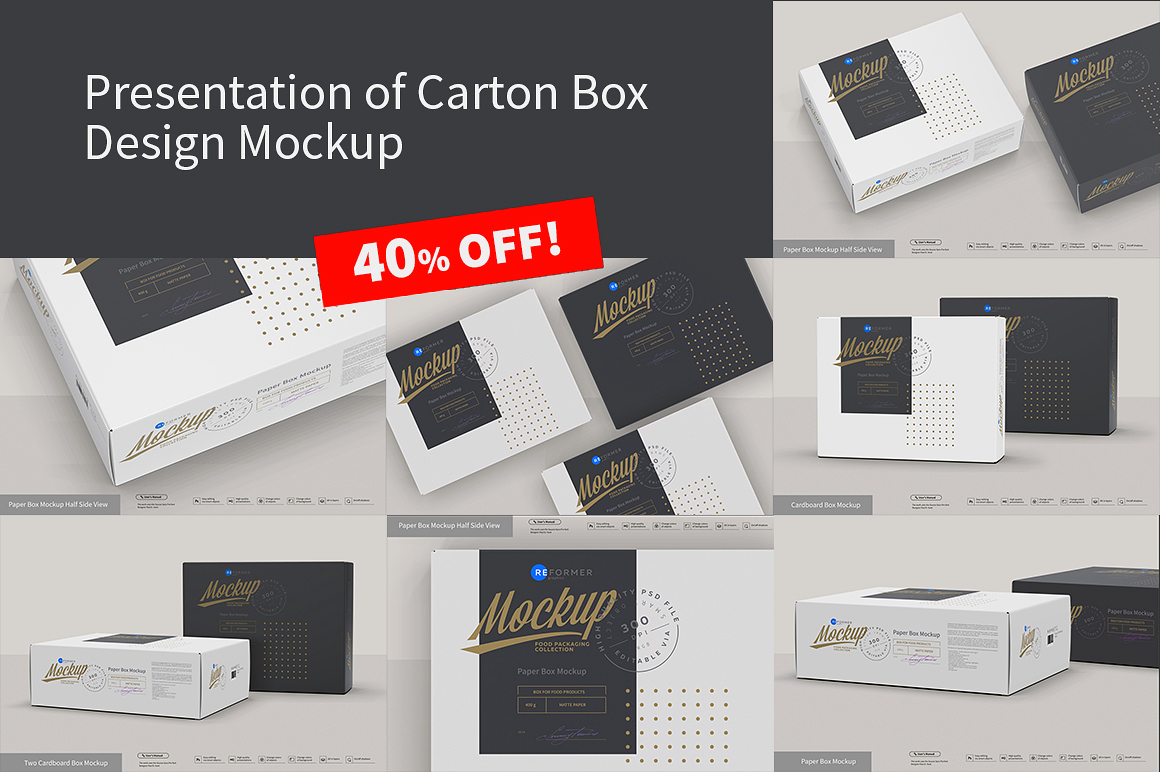 Download Presentation Of Cartoon Box Design Mockup In Packaging Mockups On Yellow Images Creative Store Yellowimages Mockups