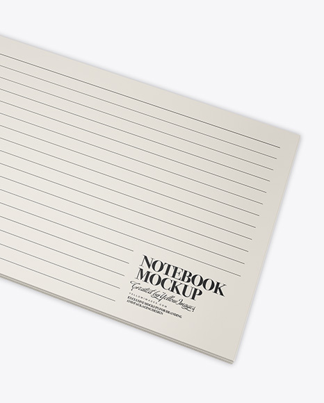 Opened Notebook w  Pencil Mockup PSD #2
