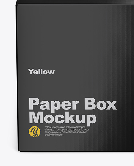 Glossy Box Mockup PSD #2