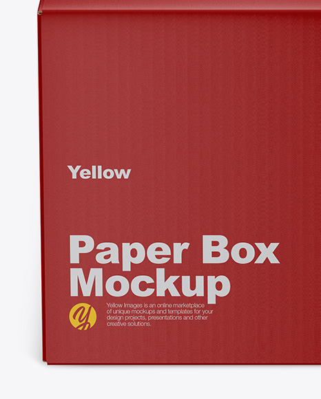 Matte Box Mockup PSD #2