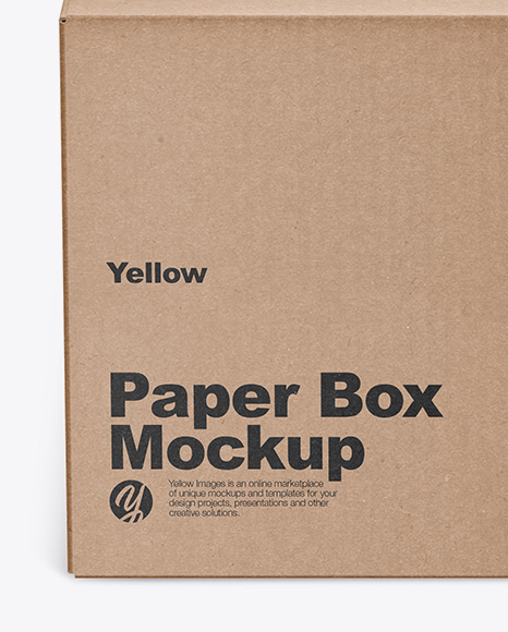 Paper Box Mockup PSD #2