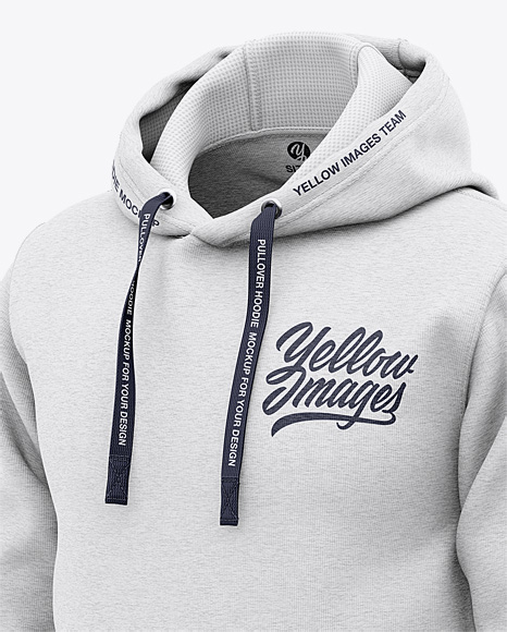 Download 42+ Mens Pullover Hoodie Front Half Side View Of Hooded ...