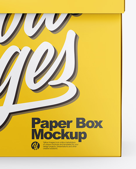 Glossy Box Mockup PSD #2