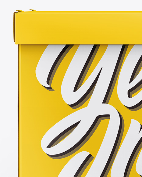 Glossy Box Mockup PSD #1