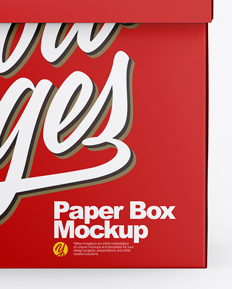 Matte Box Mockup PSD #2