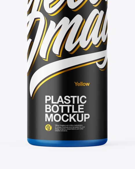 Matte Plastic Bottle Mockup PSD #1