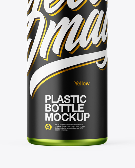 Metallic Plastic Bottle Mockup PSD #1