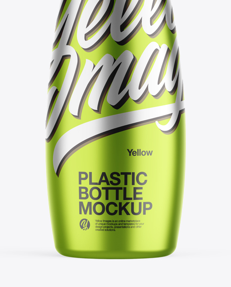 Metallic Plastic Bottle Mockup PSD #1
