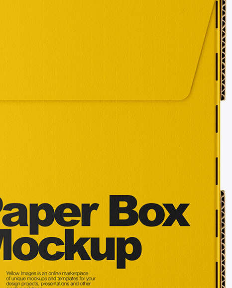 Glossy Paper Box Mockup PSD #2