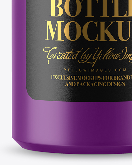 Matte Cosmetic Bottle with Pump Mockup PSD #1