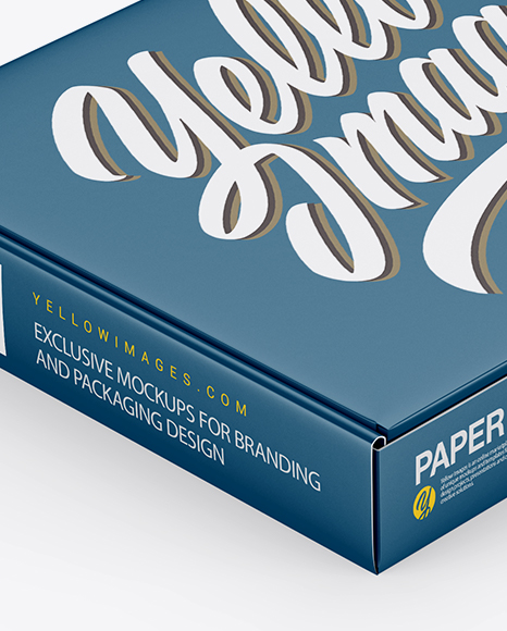 Matte Paper Box Mockup PSD #2
