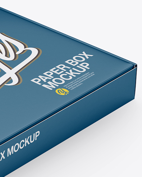 Matte Paper Box Mockup PSD #1