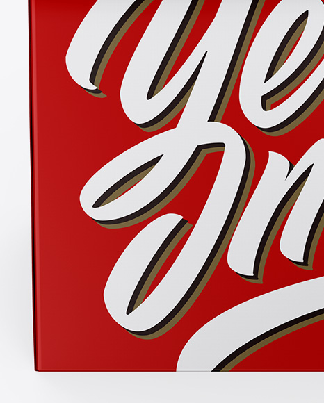 Matte Box Mockup PSD #1