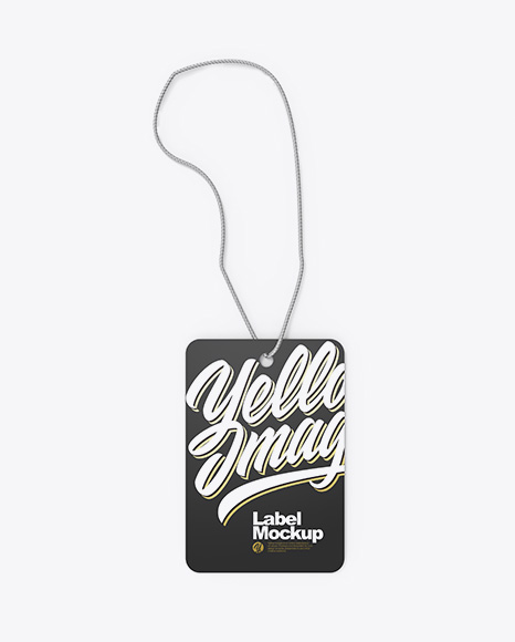 Matte Label Mockup PSD #2