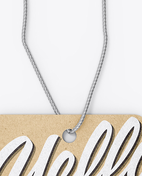 Kraft Label Mockup PSD #6