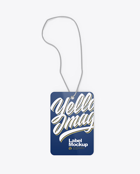 Glossy Label Mockup PSD #2