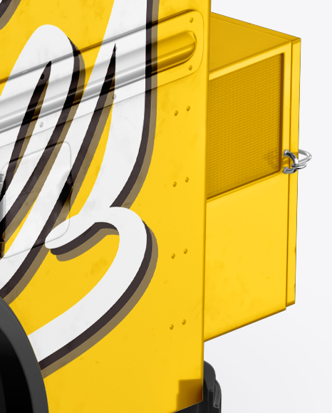 Foodtruck Mockup - Half Side View (High-Angle Shot) - download high