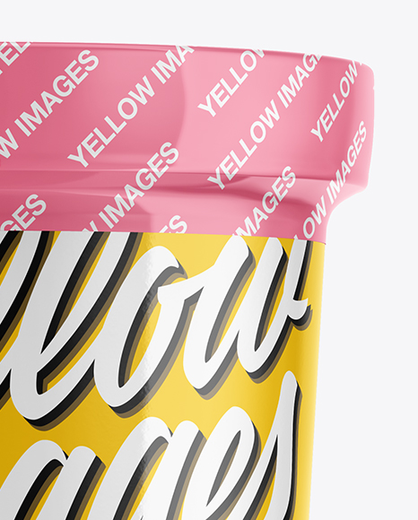 Glossy Ice Cream Cup Mockup PSD #2