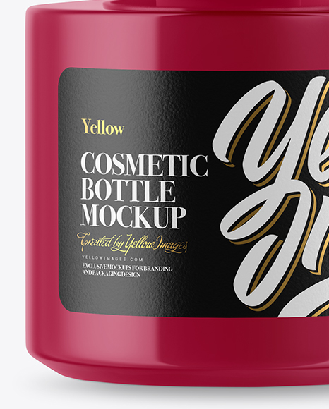 Glossy Cosmetic Bottle Mockup PSD #1