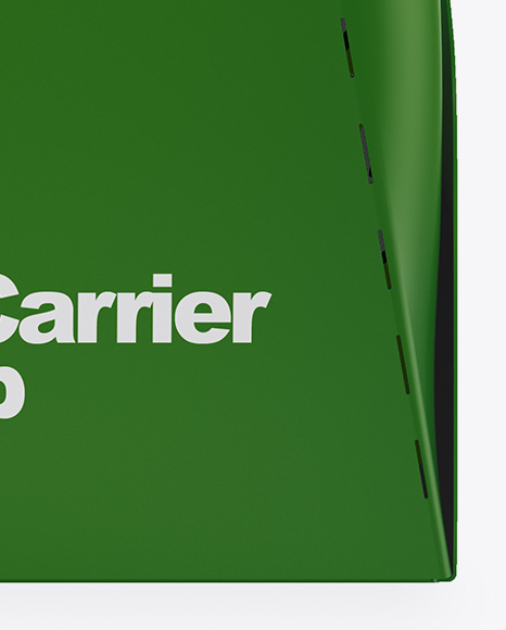 Matte Metallic 4 Pack Paper Carrier Mockup PSD #6