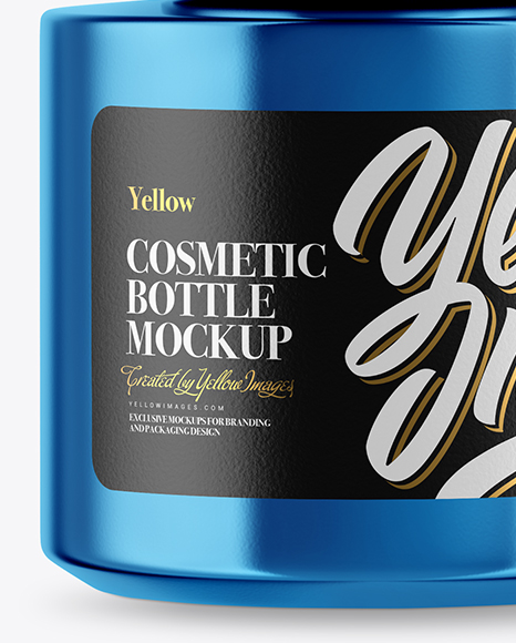 Metallic Cosmetic Bottle Mockup PSD #1