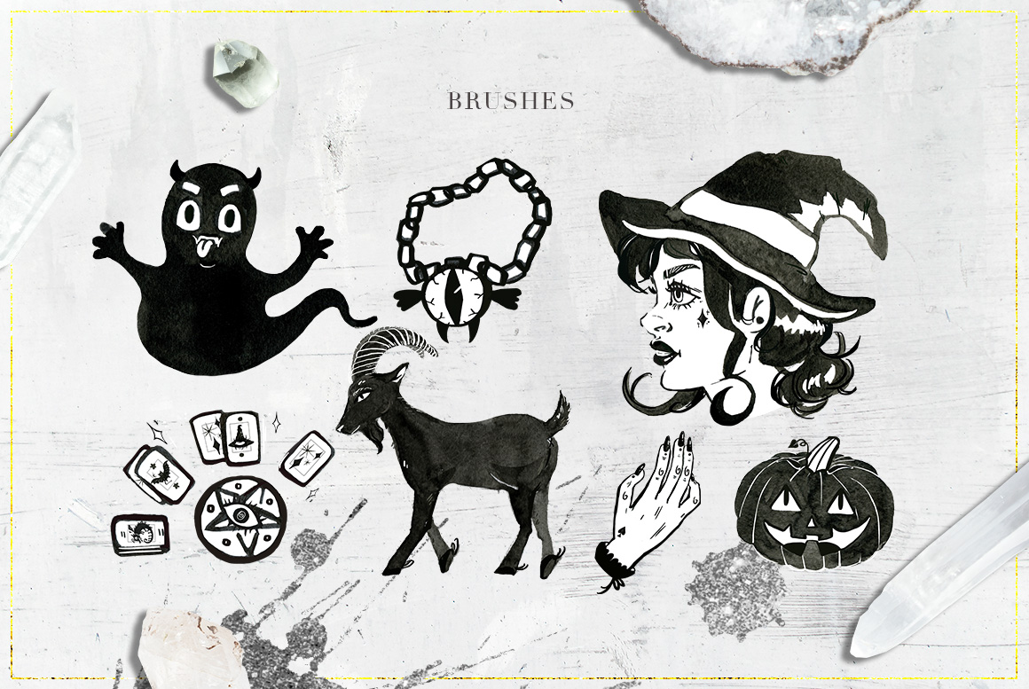 75 Witchcraft Photoshop Brushes 75 Witchcraft Photoshop Brushes