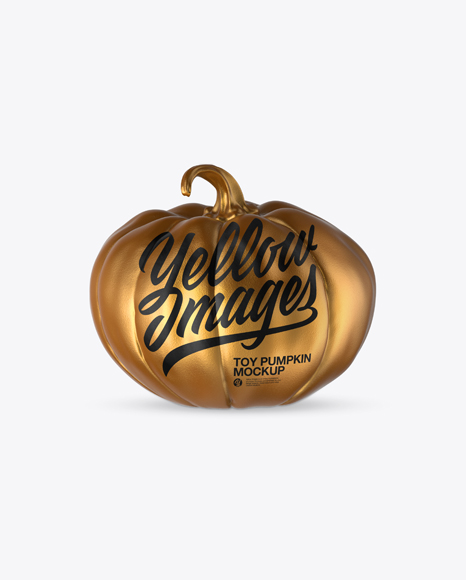 Download Toy Pumpkin Mockup in Object Mockups on Yellow Images Object Mockups