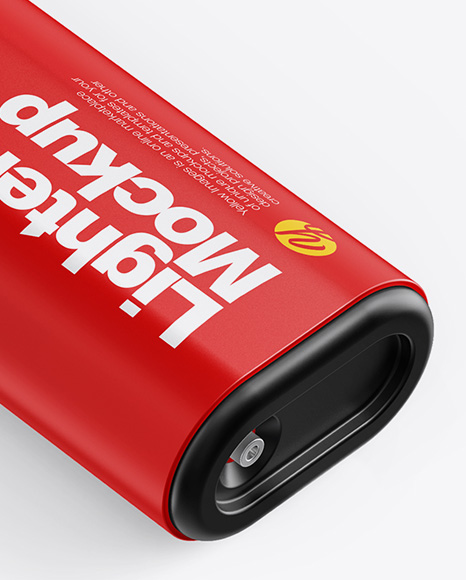 Download Matte Plastic Lighter Mockup in Object Mockups on Yellow ...