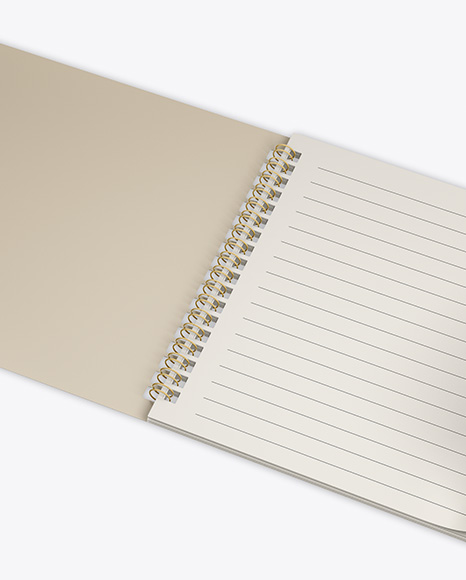 Opened Notebook w  Pencil Mockup PSD #7