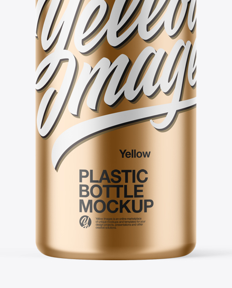 Metallic Shampoo Bottle Mockup PSD #1