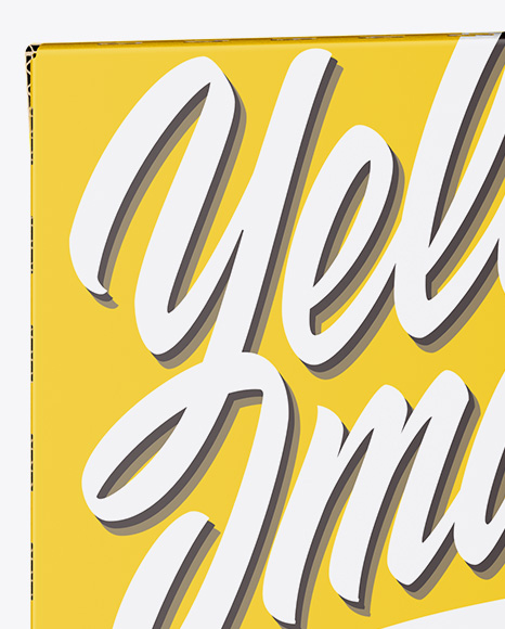 Glossy Paper Box Mockup PSD #1