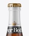 Amber Glass Beer Bottle Mockup