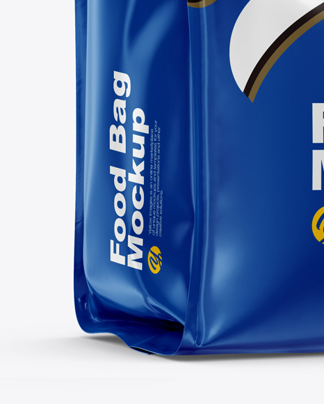 Glossy Food Bag Mockup PSD #1