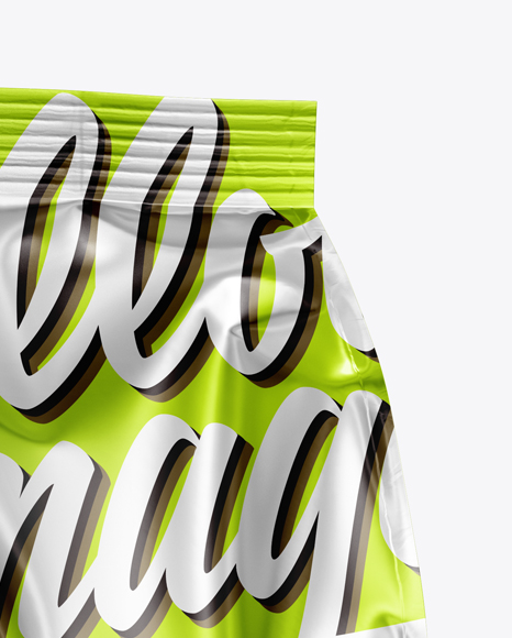 Metallic Food Bag Mockup PSD #2