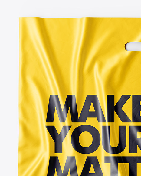 Plastic Carrier Bag Mockup In Object Mockups On Yellow Images Object Mockups