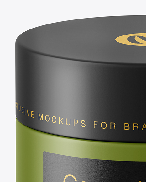 Matte Cosmetic Jar Mockup PSD #2